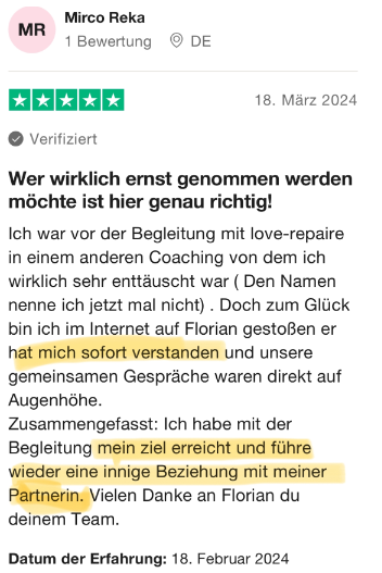 Verifizierte Kundenbewertung