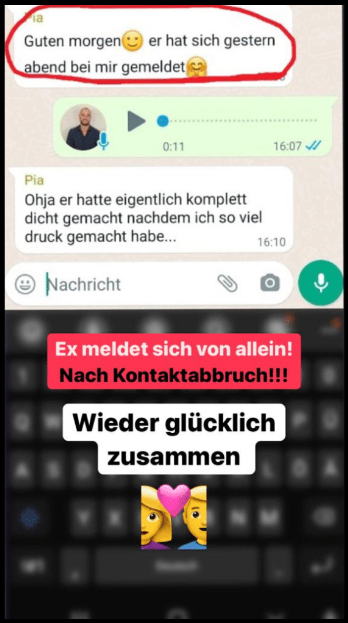 Anonymisierte Teilnehmernachricht aus der Love-Repair-Begleitung